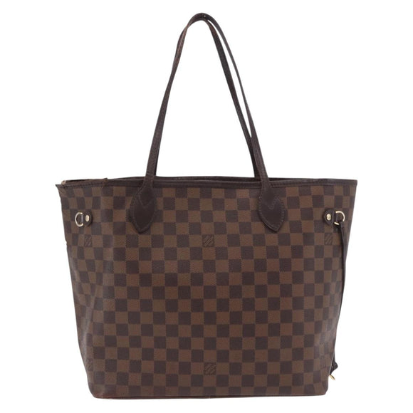 LOUIS VUITTON Damier Ebene Neverfull MM Tote Bag N51105 LV Auth 199984