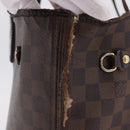 LOUIS VUITTON Damier Ebene Neverfull MM Tote Bag N51105 LV Auth 199984-5