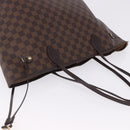 LOUIS VUITTON Damier Ebene Neverfull MM Tote Bag N51105 LV Auth 199984-9
