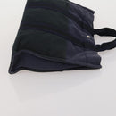 HERMES Fourre Tout MM Hand Bag cotton 4Set Navy Black Auth 199989-22