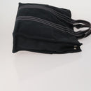 HERMES Fourre Tout MM Hand Bag cotton 4Set Navy Black Auth 199989-4