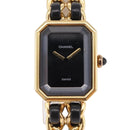 CHANEL Premiere L Watches metal Gold Tone CC Auth 199990SAM-1