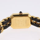 CHANEL Premiere L Watches metal Gold Tone CC Auth 199990SAM-7