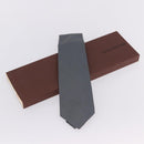 LOUIS VUITTON Necktie Silk Gray LV Auth 199991M-16