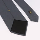LOUIS VUITTON Necktie Silk Gray LV Auth 199991M-9