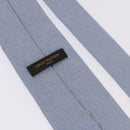 LOUIS VUITTON Necktie Silk Light Blue LV Auth 199992M-10
