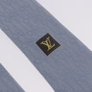 LOUIS VUITTON Necktie Silk Light Blue LV Auth 199992M-15