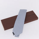 LOUIS VUITTON Necktie Silk Light Blue LV Auth 199992M-16