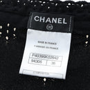 CHANEL cardigan Jacket Viscose Black CC Auth 199994M-13