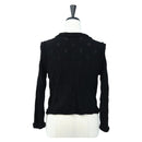 CHANEL cardigan Jacket Viscose Black CC Auth 199994M-2