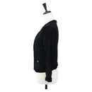 CHANEL cardigan Jacket Viscose Black CC Auth 199994M-3