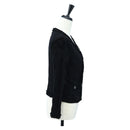 CHANEL cardigan Jacket Viscose Black CC Auth 199994M-4