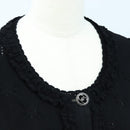 CHANEL cardigan Jacket Viscose Black CC Auth 199994M-5