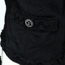 CHANEL cardigan Jacket Viscose Black CC Auth 199994M-8
