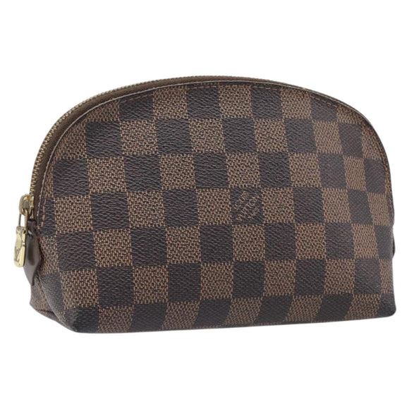 LOUIS VUITTON Damier Ebene Pochette Cosmetic PM Pouch N47516 LV Auth 199996