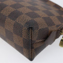 LOUIS VUITTON Damier Ebene Pochette Cosmetic PM Pouch N47516 LV Auth 199996-15