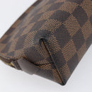 LOUIS VUITTON Damier Ebene Pochette Cosmetic PM Pouch N47516 LV Auth 199996-16