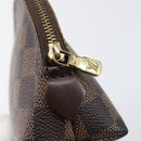 LOUIS VUITTON Damier Ebene Pochette Cosmetic PM Pouch N47516 LV Auth 199996-8
