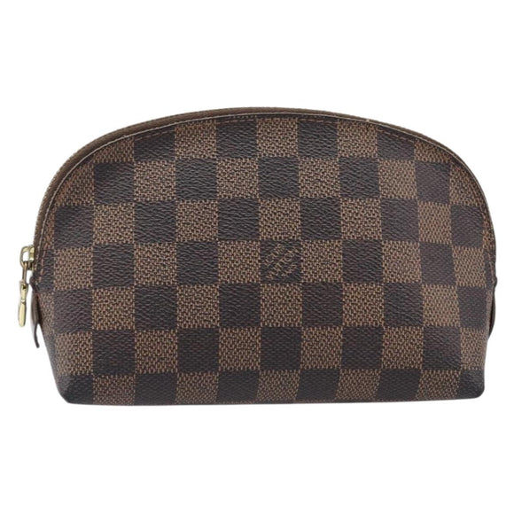 LOUIS VUITTON Damier Ebene Pochette Cosmetic PM Pouch N47516 LV Auth 199996