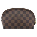 LOUIS VUITTON Damier Ebene Pochette Cosmetic PM Pouch N47516 LV Auth 199996-2