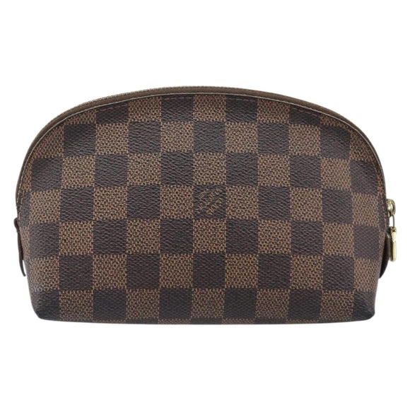 LOUIS VUITTON Damier Ebene Pochette Cosmetic PM Pouch N47516 LV Auth 199996