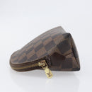 LOUIS VUITTON Damier Ebene Pochette Cosmetic PM Pouch N47516 LV Auth 199996-4