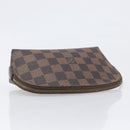 LOUIS VUITTON Damier Ebene Pochette Cosmetic PM Pouch N47516 LV Auth 199996-5