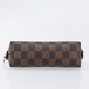 LOUIS VUITTON Damier Ebene Pochette Cosmetic PM Pouch N47516 LV Auth 199996-6