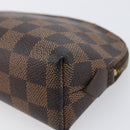 LOUIS VUITTON Damier Ebene Pochette Cosmetic PM Pouch N47516 LV Auth 199996-7