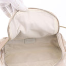 CHANEL New Travel Line Cosmetic Pouch Nylon Beige CC Auth 199997A-9
