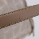 CHANEL New Travel Line Cosmetic Pouch Nylon Beige CC Auth 199997A-8