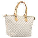 LOUIS VUITTON Damier Azur Saleya MM Tote Bag N51185 LV Auth 200000A-1