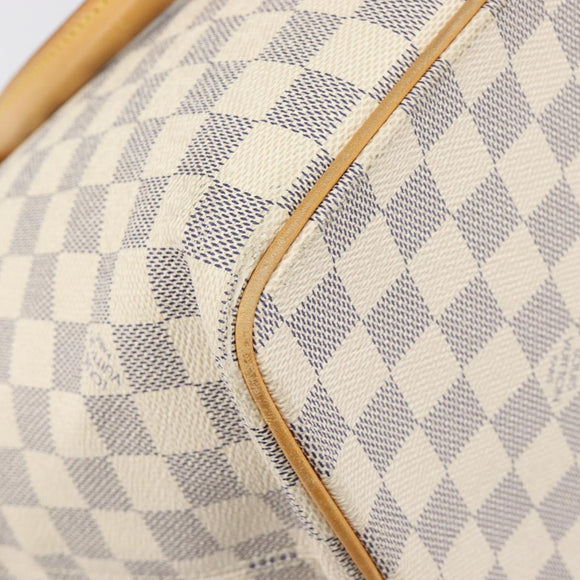 LOUIS VUITTON Damier Azur Saleya MM Tote Bag N51185 LV Auth 200000A