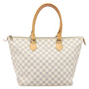 LOUIS VUITTON Damier Azur Saleya MM Tote Bag N51185 LV Auth 200000A-13