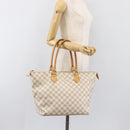 LOUIS VUITTON Damier Azur Saleya MM Tote Bag N51185 LV Auth 200000A-22