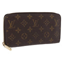 LOUIS VUITTON Monogram Zippy Wallet Long Wallet M42616 LV Auth 200001A-1