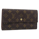LOUIS VUITTON Monogram Portefeuille International Wallet M61217 LV Auth 200002A-1