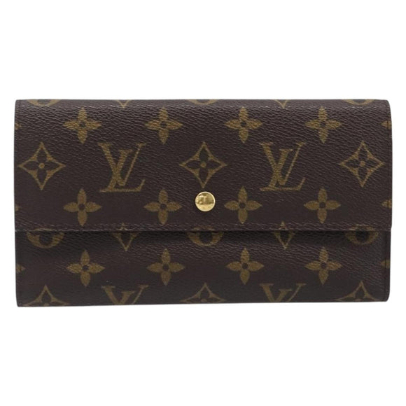 LOUIS VUITTON Monogram Portefeuille International Wallet M61217 LV Auth 200002A