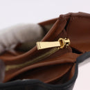 CELINE Triomphe Wallet PVC Gold Dark Brown Auth 200004M-9