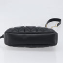 Jimmy Choo Chain Shoulder Bag Leather Black Gold Auth 200006A-5