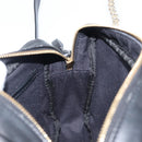 Jimmy Choo Chain Shoulder Bag Leather Black Gold Auth 200006A-21