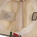 GUCCI Web Sherry Line Hat Canvas L Beige Auth 200007M-9