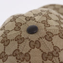 GUCCI GG Canvas Web Sherry Line Hat L Beige Auth 200008M-8