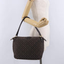 LOUIS VUITTON Monogram Idylle Ballad PM Bag Dark Brown M40573 LV Auth 200011A-20