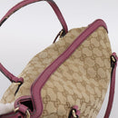 GUCCI GG Canvas Hand Bag 2way Beige Gold 353120 Auth 200012-6