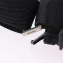 PRADA Shoulder Bag Nylon Black Silver Auth 200013A-19