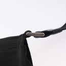 PRADA Shoulder Bag Nylon Black Silver Auth 200013A-20