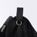 PRADA Shoulder Bag Nylon Black Silver Auth 200013A-23