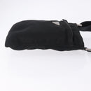 PRADA Shoulder Bag Nylon Black Silver Auth 200013A-3