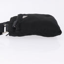 PRADA Shoulder Bag Nylon Black Silver Auth 200013A-4